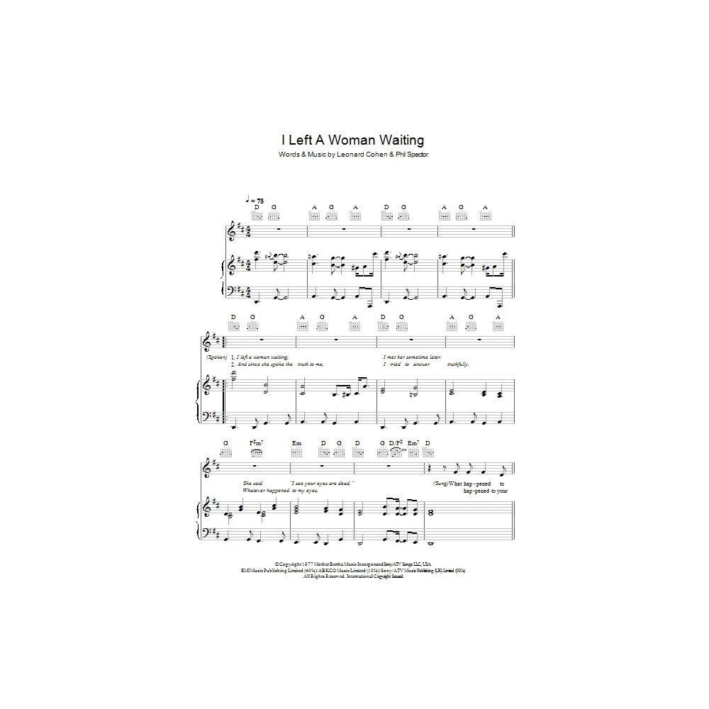 I Left A Woman Waiting