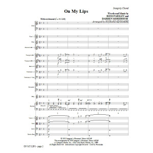 On My Lips - Full Score