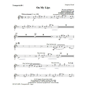On My Lips - Trumpet 1
