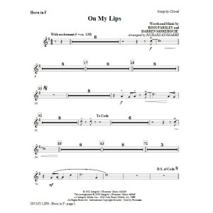 On My Lips - Horn in F