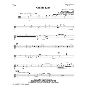 On My Lips - Cello