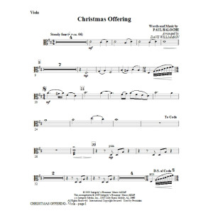 Christmas Offering - Cello