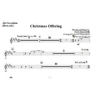 Christmas Offering - Tenor Sax (Trombone 2 sub.)