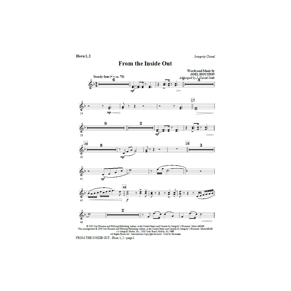 From the Inside Out - Horn 1 & 2