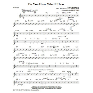 Do You Hear What I Hear? - Guitar