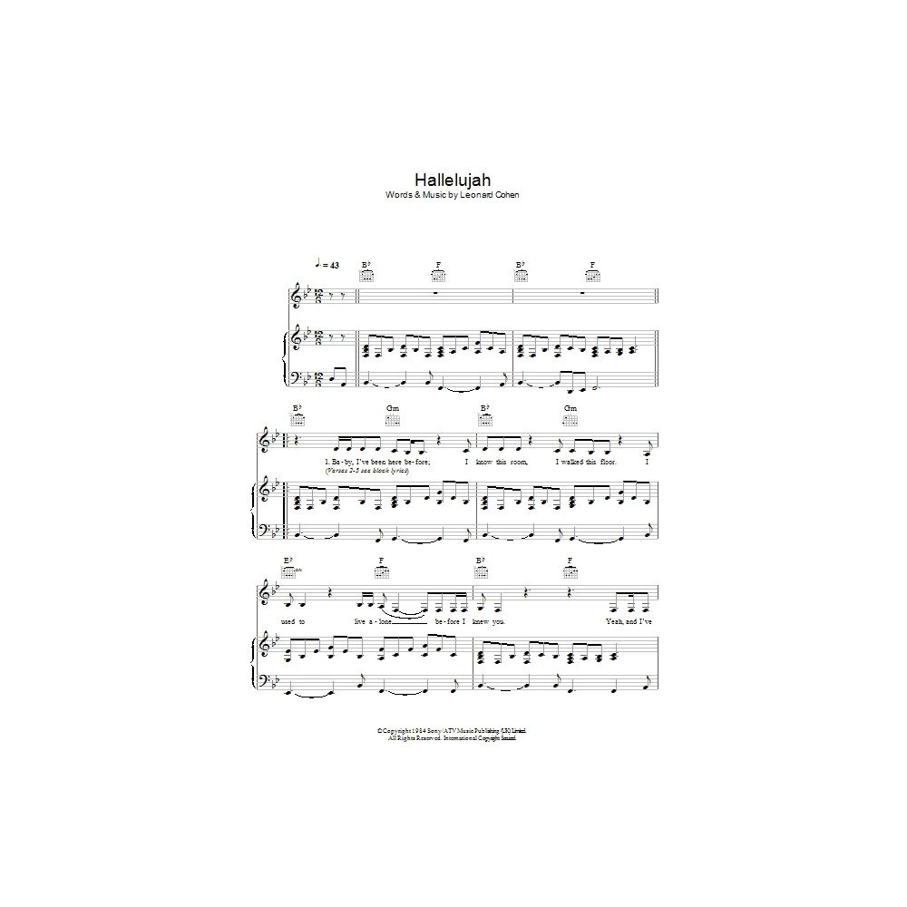 Hallelujah (live version)