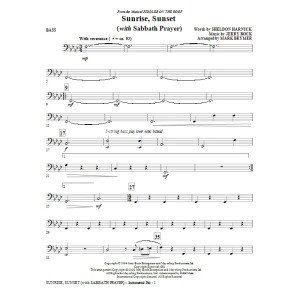 Sunrise, Sunset (with Sabbath Prayer) - Bass