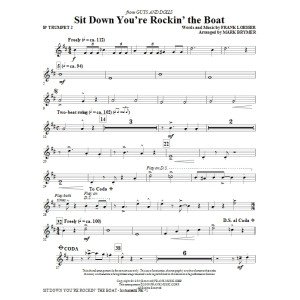 Sit Down You're Rockin' The Boat - Bb Trumpet 2