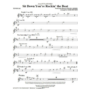 Sit Down You're Rockin' The Boat - Bb Tenor Saxophone