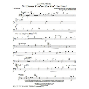 Sit Down You're Rockin' The Boat - Trombone