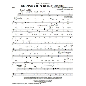 Sit Down You're Rockin' The Boat - Bass