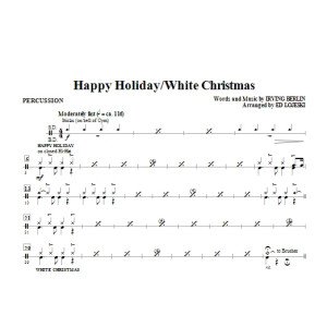 Happy Holiday/White Christmas - Schlagzeug