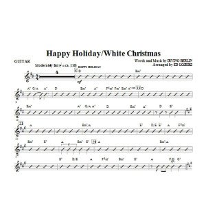 Happy Holiday/White Christmas - Gitarre