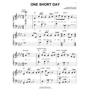 One Short Day (from Wicked)