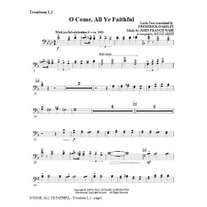 O Come, All Ye Faithful - Trombone 1, 2