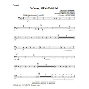 O Come, All Ye Faithful - Timpani