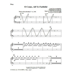 O Come, All Ye Faithful - Harp