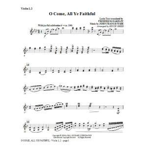 O Come, All Ye Faithful - Violine 1, 2