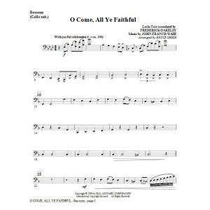 O Come, All Ye Faithful - Fagott (Cello-Alternative)