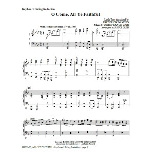 O Come, All Ye Faithful - Keyboard String Reduction