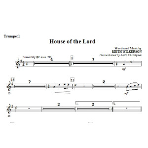 House Of The Lord - Bb Trumpet 1