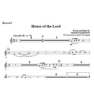House Of The Lord - F Horn
