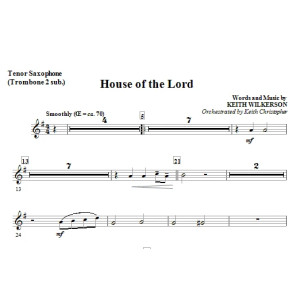 House Of The Lord - Alternatives Tenorsaxophon
