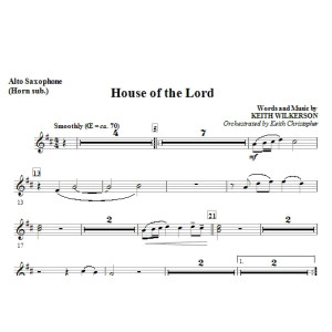 House Of The Lord - Eb Alt-Saxophon (Horn)