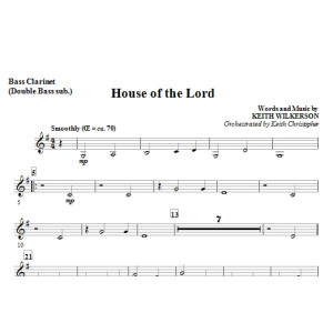 House Of The Lord - Opt. Bass Clarinet