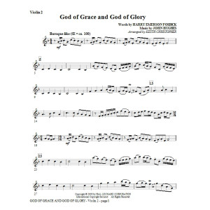 God Of Grace And God Of Glory - Violin 2