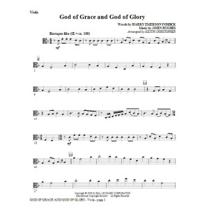 God Of Grace And God Of Glory - Viola