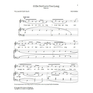 O Do Not Love Too Long