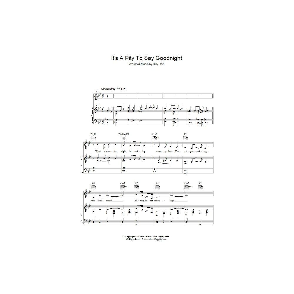 It's A Pity To Say Goodnight