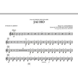 Jai Ho (from "Slumdog Millionaire") - Bb Bass Clarinet