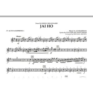 Jai Ho (from "Slumdog Millionaire") - Eb Alto Saxophone 1