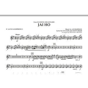 Jai Ho (from "Slumdog Millionaire") - Eb Alto Saxophone 2