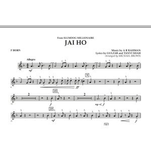 Jai Ho (from "Slumdog Millionaire") - F Horn