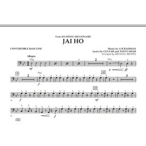 Jai Ho (from "Slumdog Millionaire") - Convertible Bass Line