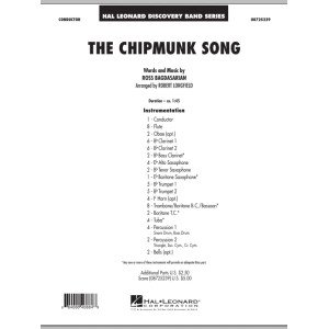 The Chipmunk Song - Conductor Score (Full Score)