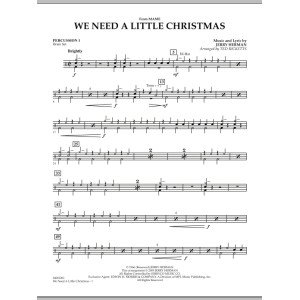 We Need a Little Christmas (from "Mame") - Percussion 1
