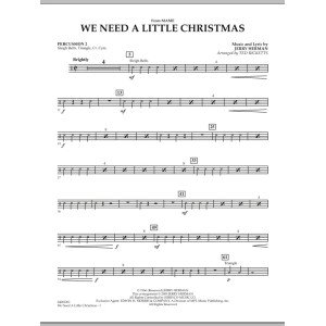 We Need a Little Christmas (from "Mame") - Percussion 2