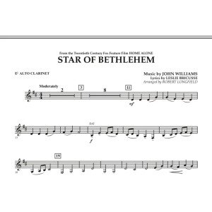 The Star of Bethlehem (from Home Alone) - Eb Alto Clarinet