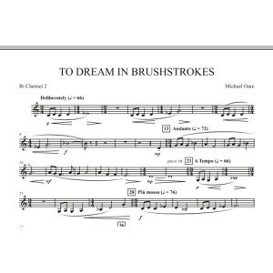 To Dream in Brushstrokes - Bb Clarinet 2