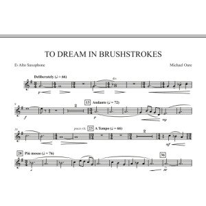 To Dream in Brushstrokes - Eb Alto Saxophone