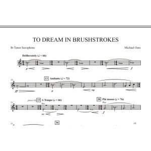 To Dream in Brushstrokes - Bb Tenor Saxophone