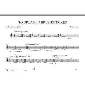 To Dream in Brushstrokes - Eb Baritone Saxophone