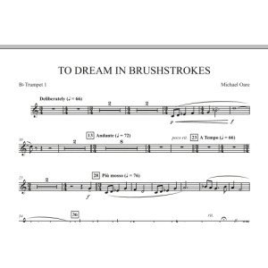 To Dream in Brushstrokes - Bb Trumpet 1