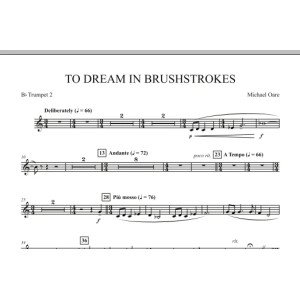 To Dream in Brushstrokes - Bb Trumpet 2