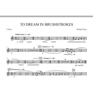 To Dream in Brushstrokes - F Horn