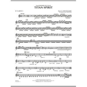 Titan Spirit (Theme from "Remember the Titans") - Bb Clarinet 2